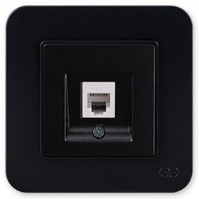 Günsan Elektrik 01373400-100120 Radius Nümeris Siyah Telefon Priz