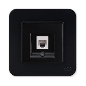 Günsan Elektrik 01373400-100120 Radius Nümeris Siyah Telefon Priz