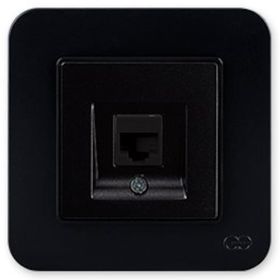 Günsan Elektrik 01373400-100120 Radius Nümeris Siyah Telefon Priz