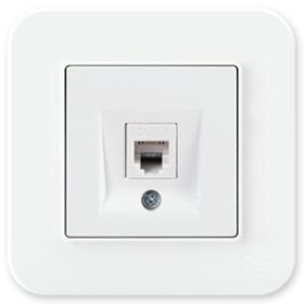 Günsan Elektrik 01379300-100120 Radius Nümeris Fildişi Beyazı Telefon Priz
