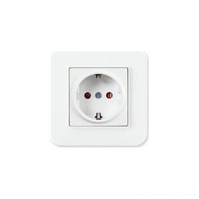 Günsan Elektrik 01379300-100138 Radius Çocuk Korumalı Kapaklı Fildişi Beyazı Topraklı Priz
