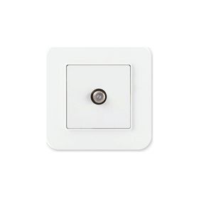 Günsan Elektrik 01379300-100172 Radius Tekli F Konnektörlü Fildişi Beyazı Uydu Priz