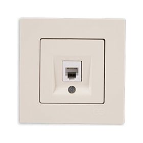 Günsan Elektrik 01401200-100138 Eqona Çocuk Korumalı Kapaklı Krem Topraklı Priz