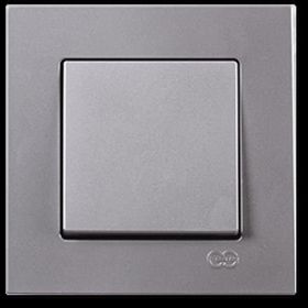 Günsan Elektrik 01401500-100101 Eqona Gümüş Anahtar