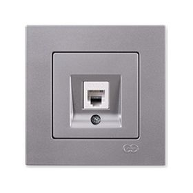 Günsan Elektrik 01401500-100101 Eqona Gümüş Anahtar
