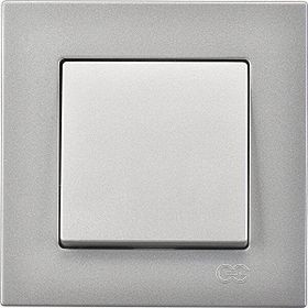 Günsan Elektrik 01401500-100101 Eqona Gümüş Anahtar