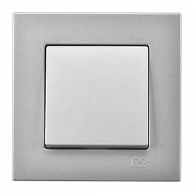 Günsan Elektrik 01401500-100101 Eqona Gümüş Anahtar