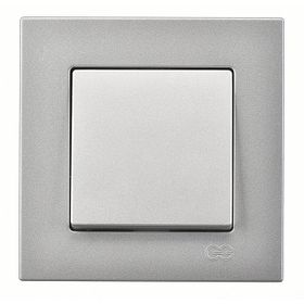 Günsan Elektrik 01401500-100101 Eqona Gümüş Anahtar