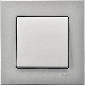 Günsan Elektrik 01401500-100101 Eqona Gümüş Anahtar