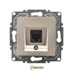 Günsan Elektrik 01401500-100130 Eqona Tekli Gümüş Data Priz