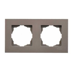 Günsan Elektrik 01403500-000141 Eqona Mocha İkili Çerçeve