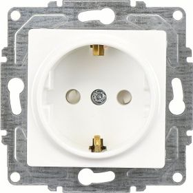 Günsan Elektrik 01409300-100138 Eqona Çocuk Korumalı Kapaklı Fildişi Beyazı Topraklı Priz