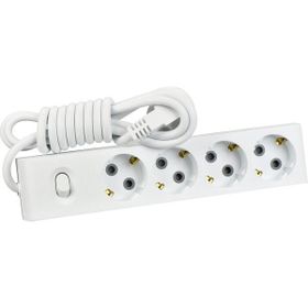 Günsan Elektrik Dörtlü Çocuk Korumalı Topraklı Anahtarlı Grup 2 Metre Priz