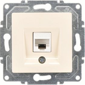 Günsan Elektrik Eqona Tekli Data Prizi RJ45 Cat6 Krem Mekanizma