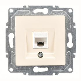 Günsan Elektrik Eqona Tekli Data Prizi RJ45 Cat6 Krem Mekanizma