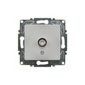 Günsan Elektrik Eqona Tekli Uydu Prizi Eko Gümüş Mekanizma