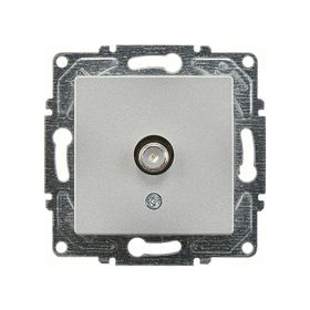 Günsan Elektrik Eqona Tekli Uydu Prizi Eko Gümüş Mekanizma