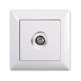 Günsan Elektrik Visage Beyaz F Konnektörlü Uydu Prizi