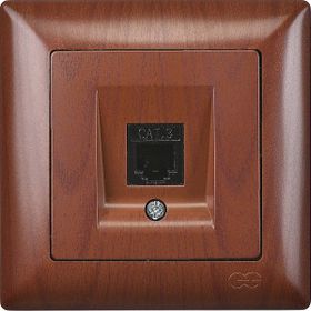 Günsan Elektrik Visage Ceviz Nümeris Telefon Prizi