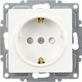 Günsan Elektrik Visage Çocuk Korumalı Topraklı Beyaz Priz Mekanizma
