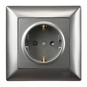 Günsan Elektrik Visage Füme Çocuk Korumalı Topraklı Priz