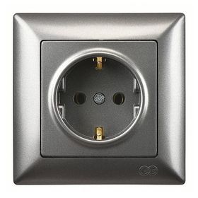 Günsan Elektrik Visage Füme Topraklı Priz