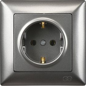 Günsan Elektrik Visage Füme Topraklı Priz