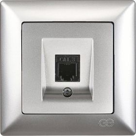 Günsan Elektrik Visage Gümüş Nümeris Telefon Prizi