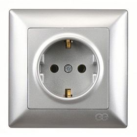 Günsan Elektrik Visage Gümüş Topraklı Priz