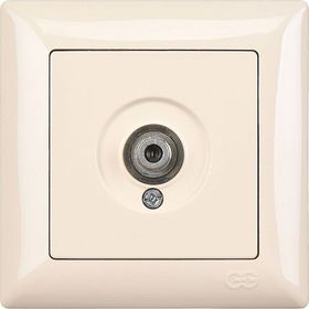 Günsan Elektrik Visage Krem Tekli F Konnektörlü Uydu Prizi
