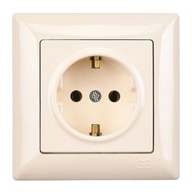 Günsan Elektrik Visage Krem Topraklı Priz