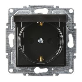 Günsan EQONA 2 X RJ45 CAT5E Mat Siyah İkili Data Prizi