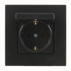 Günsan EQONA 2 X RJ45 CAT5E Mat Siyah İkili Data Prizi