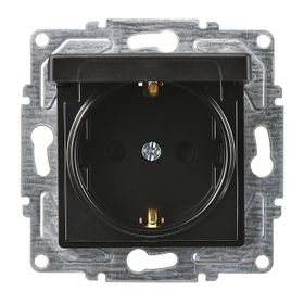 Günsan EQONA 2 X RJ45 CAT5E Mat Siyah İkili Data Prizi