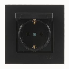 Günsan EQONA 2 X RJ45 CAT5E Mat Siyah İkili Data Prizi