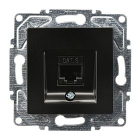 Günsan EQONA 2 X RJ45 CAT6 Mat Siyah İkili Data Prizi