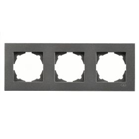Günsan Eqona Metallic Füme Üçlü Çerçeve