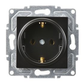 Günsan EQONA RJ45 CAT6 + CAT3 Mat Siyah Data Nümeris Telefon Prizi