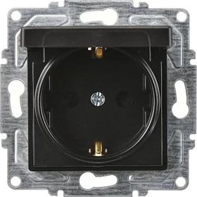 Günsan EQONA RJ45 CAT6 + CAT3 Mat Siyah Data Nümeris Telefon Prizi