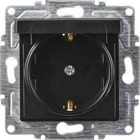 Günsan EQONA RJ45 CAT6 + CAT3 Mat Siyah Data Nümeris Telefon Prizi