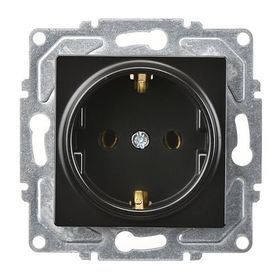 Günsan EQONA RJ45 CAT6 + CAT3 Mat Siyah Data Nümeris Telefon Prizi