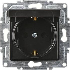 Günsan EQONA RJ45 CAT6 + CAT3 Mat Siyah Data Nümeris Telefon Prizi