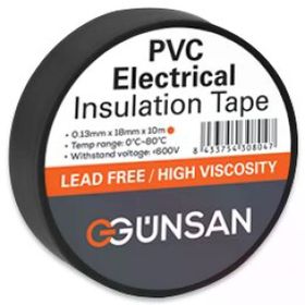 Günsan PVC Siyah Elektrik İzolasyon Bandı