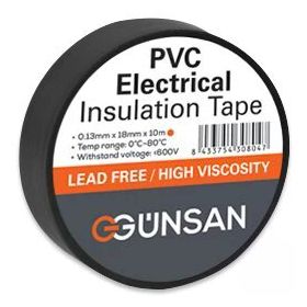 Günsan PVC Siyah Elektrik İzolasyon Bandı
