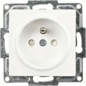 Günsan Visage Beyaz 16A 250V Vidalı Bağlantı Mekanizma + Tuş Kapak Çocuk Korumalı Ups Priz