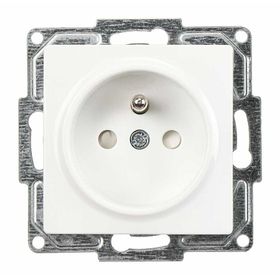 Günsan Visage Beyaz 16A 250V Vidalı Bağlantı Mekanizma + Tuş Kapak Çocuk Korumalı Ups Priz