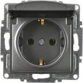 Günsan Visage Füme Mekanizma Tuşkapak Kapaklı Topraklı Elektrik Priz