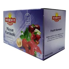 Günvit 20 Adet Süzen Meyve Karnavalı Karışık Bitki Çayı (2 adet)
