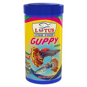 Guppy Granulat 250 ml Bitkisel Protein Karışık Lepistes Moli Kılıç Tetrazon Balık Yemi