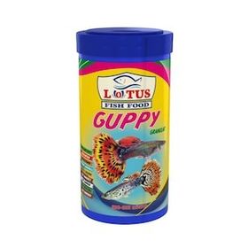 Guppy Granulat 250 ml Bitkisel Protein Karışık Lepistes Moli Kılıç Tetrazon Balık Yemi